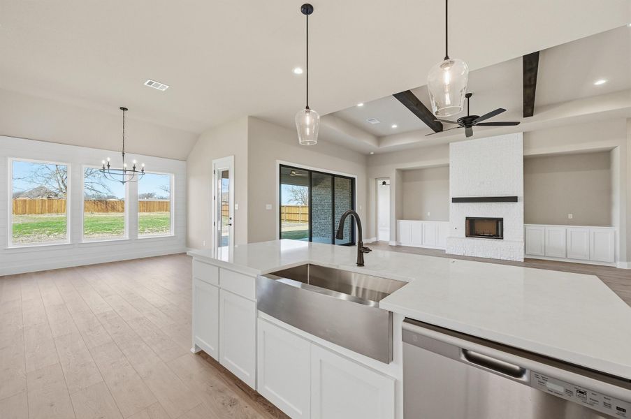 Furnished interior view inside a new home in Coyote Crossing, Godley (Image 11).
