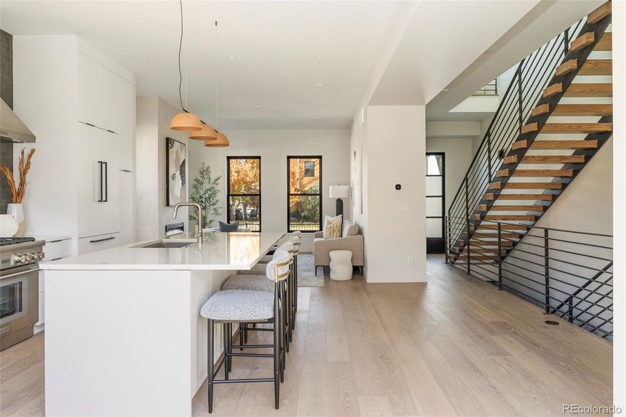 Furnished interior view inside a new home in , Denver (Image 36).