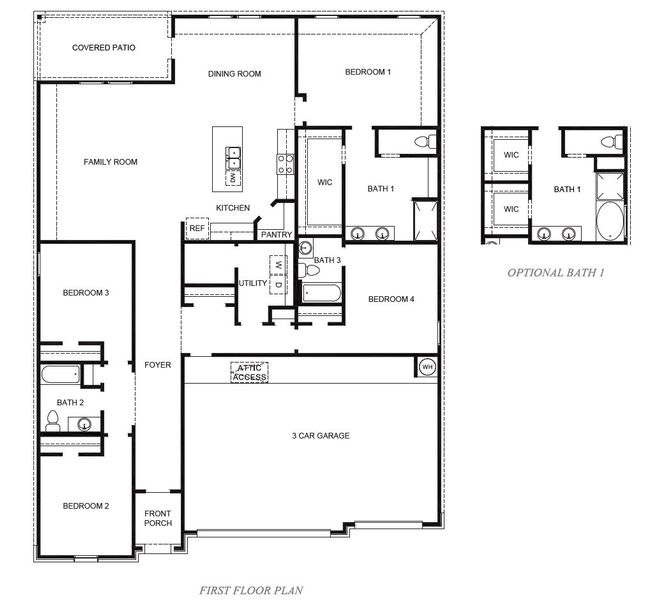 2D floor plan layout of this home in Tamarron, Fulshear, TX (Image 3). 2D floor plan layout of this home in Tamarron, Fulshear, TX (Image 3).