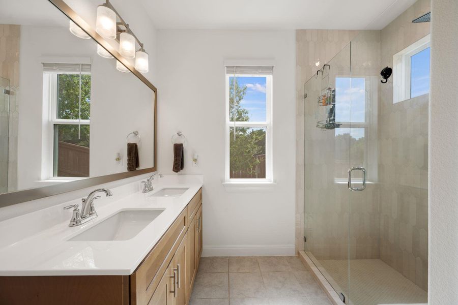 Furnished interior view inside a new home in Messinger Village, Austin (Image 27).