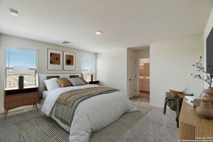 Furnished interior view inside a new home in Hennersby Hollow, San Antonio (Image 8).