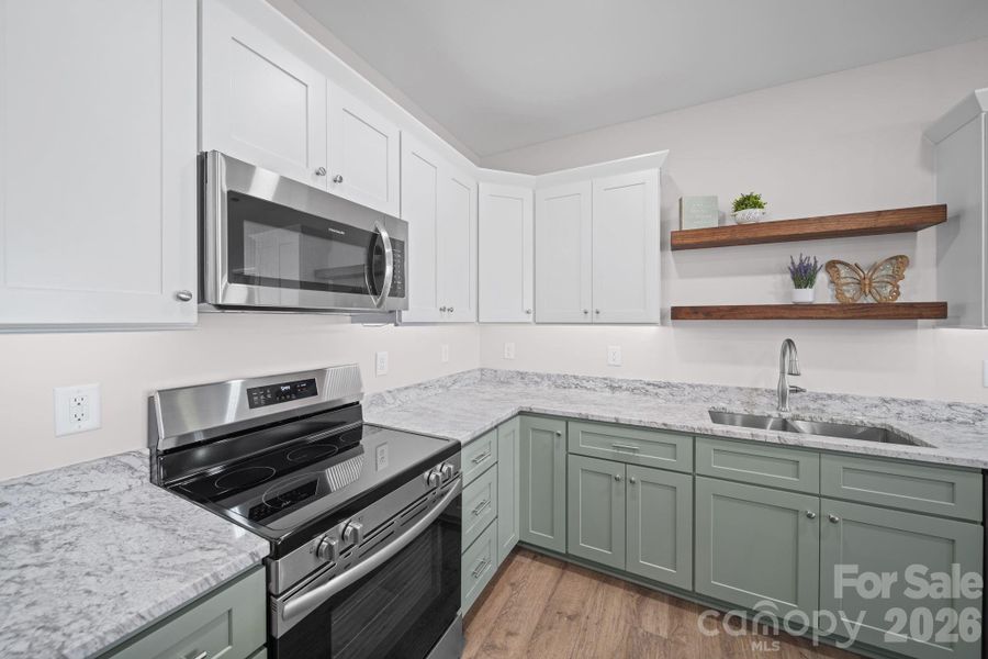 Furnished interior view inside a new home in , Albemarle (Image 6). Furnished interior view inside a new home in , Albemarle (Image 6).