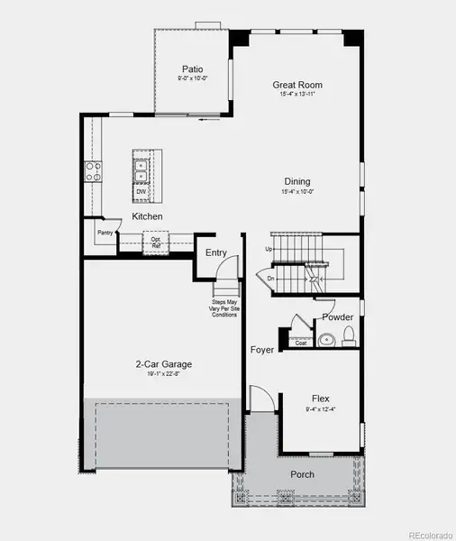 Additional Highlights Include: 2-car extended garage, outdoor living, solid surface main floor, black fixtures and handles throughout, and an unfinished basement.