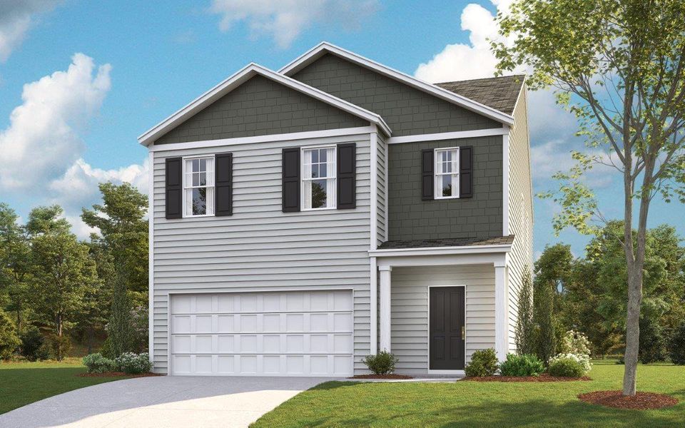 Representative exterior photo of a completed home built from the Robie by D.R. Horton in Johnson Farms, Greeneville, TN (Image 21).