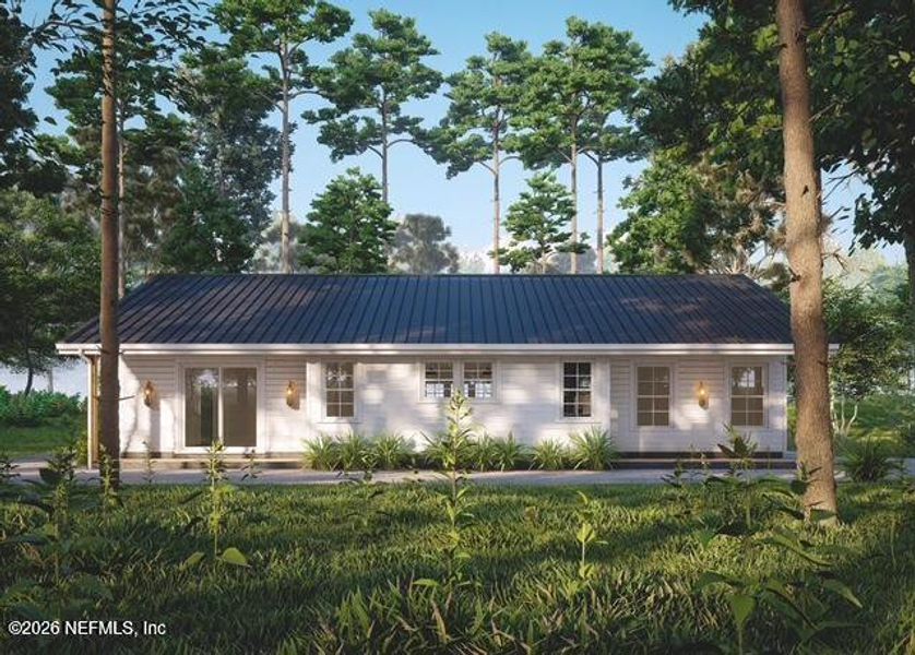 Exterior details and patio area of a home in , Satsuma (Image 3).