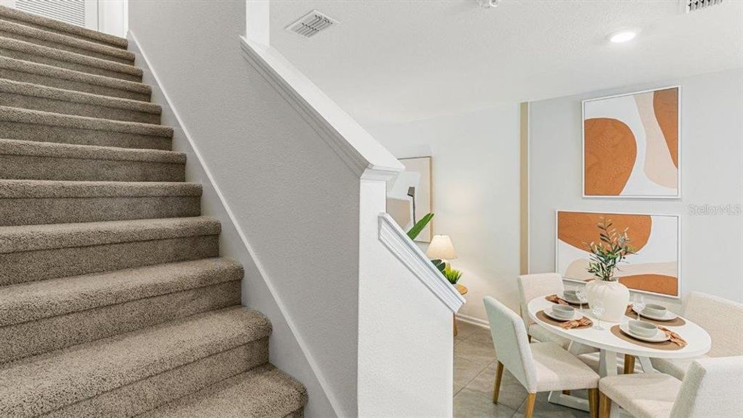 Furnished interior view inside a new home in Stokes Landing, St. Augustine (Image 17).