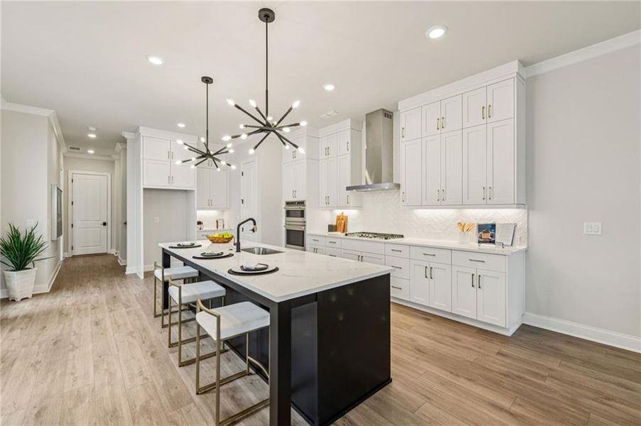 Furnished interior view inside a new home in Promenade at Sawnee Village, Cumming (Image 12).