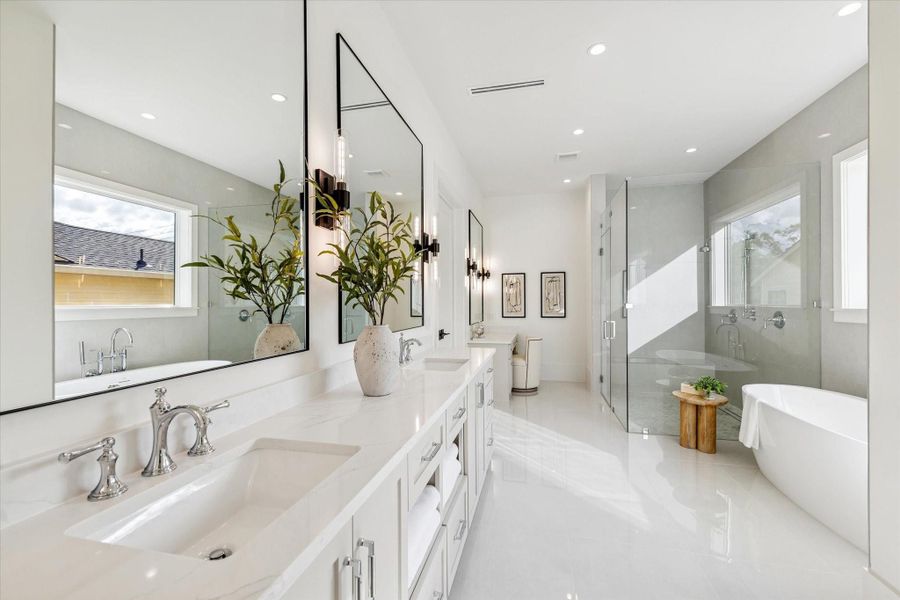 Furnished interior view inside a new home in , Houston (Image 24).