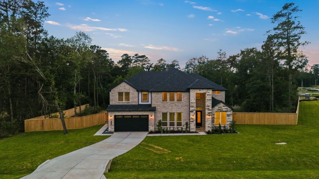 Representative exterior photo of a completed home built from the Capri by D.R. Horton in Butlers Bend Estates, Pinehurst, TX (Image 21).