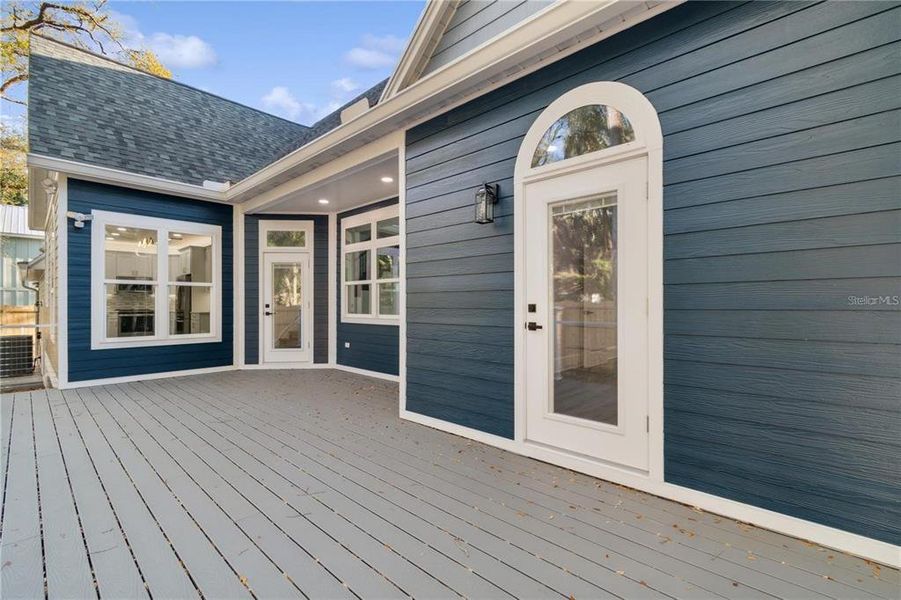 Exterior details and patio area of a home in , Palm Coast (Image 3). Exterior details and patio area of a home in , Palm Coast (Image 3).