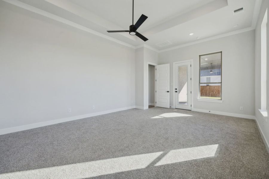 Representative unfurnished interior of a home built from the Nicosa by Chesmar Homes in The Vines, Haslet (Image 8). Representative unfurnished interior of a home built from the Nicosa by Chesmar Homes in The Vines, Haslet (Image 8).