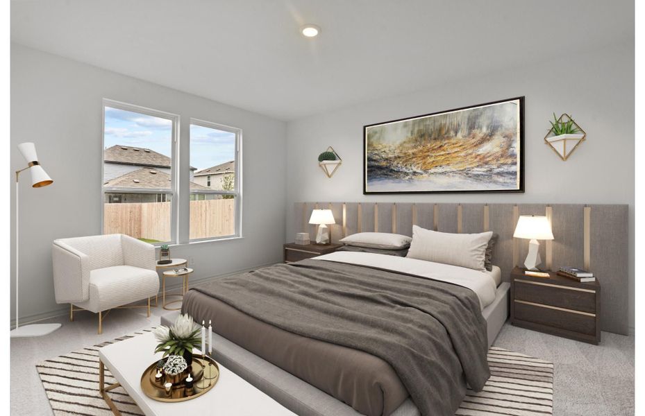 Furnished interior view inside a new home in Meadows at Clear Springs, New Braunfels (Image 6).