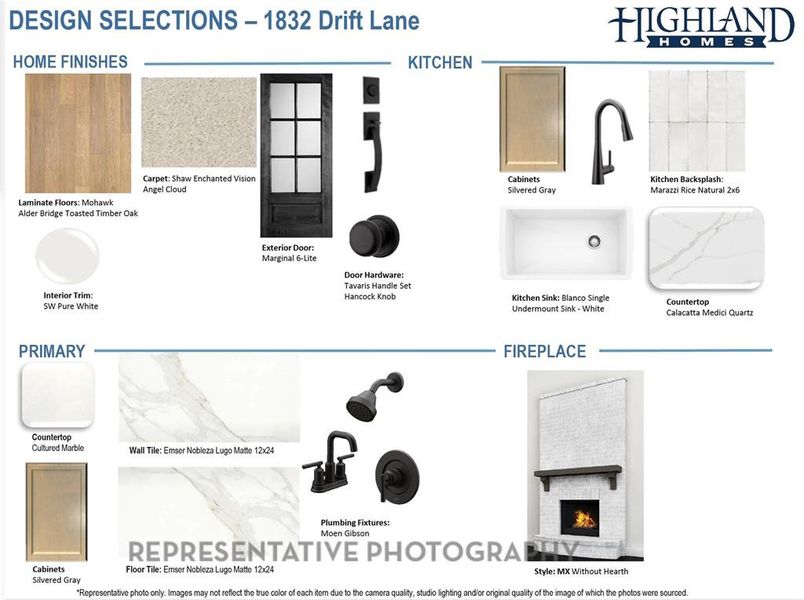 Sample of building materials used in homes in Pecan Square: 50ft. lots, Northlake (Image 13).