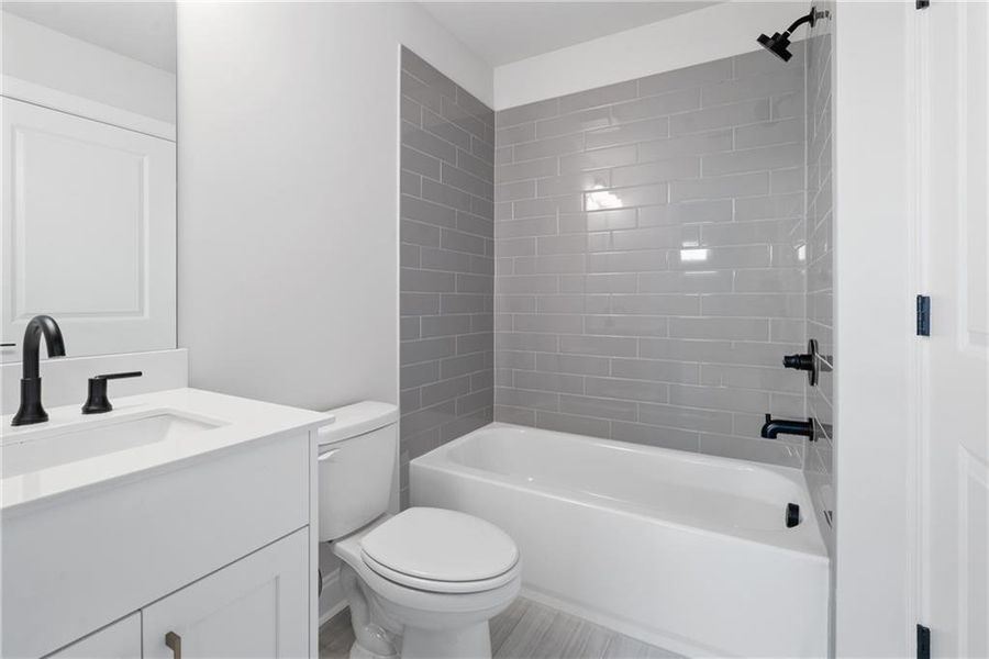 Furnished interior view inside a new home in Waterside Townhomes, Peachtree Corners (Image 8).