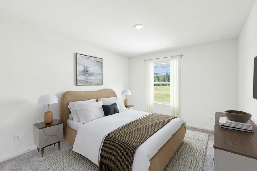 Representative furnished interior of a home built from the Galileo by Starlight Homes in Harrington Trails at The Canopies, New Caney (Image 24).