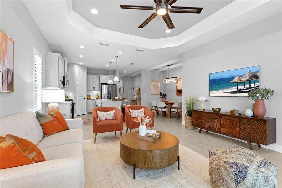 Furnished interior view inside a new home in , Sarasota (Image 11).