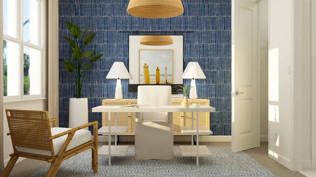 Furnished interior view inside a new home in , The Acreage (Image 10).