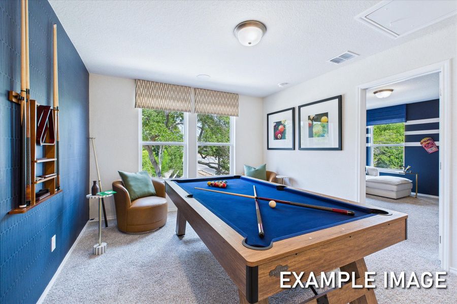 Representative furnished interior of a home built from the The Gillian C by Davidson Homes LLC in Buffalo Way Villas, Houston (Image 21).