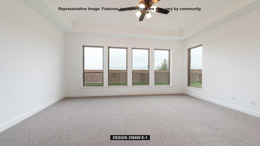 Spacious, unfurnished interior of a new home in Parkside on the River West, Georgetown (Image 5).