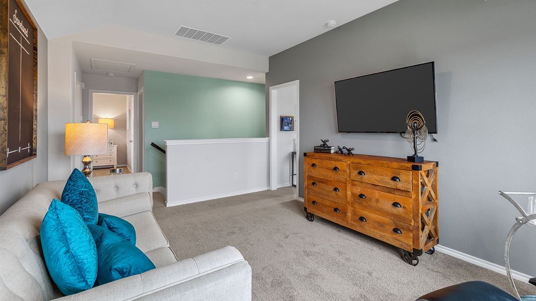 Furnished interior view inside a new home in Monarch at the Meadows, Ponder (Image 29).