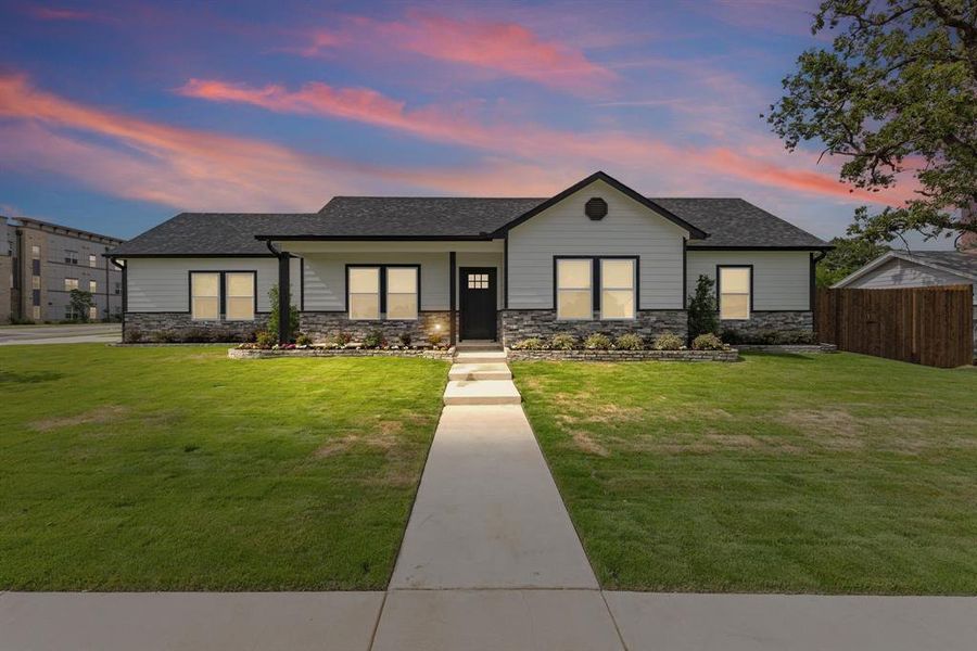 Front exterior of a new home in , Sulphur Springs, TX, highlighting curb appeal (Image 25). Front exterior of a new home in , Sulphur Springs, TX, highlighting curb appeal (Image 25).