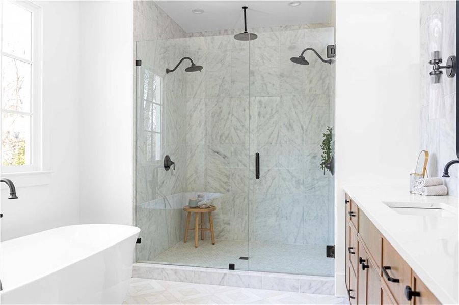 Furnished interior view inside a new home in , Atlanta (Image 49). Furnished interior view inside a new home in , Atlanta (Image 49).