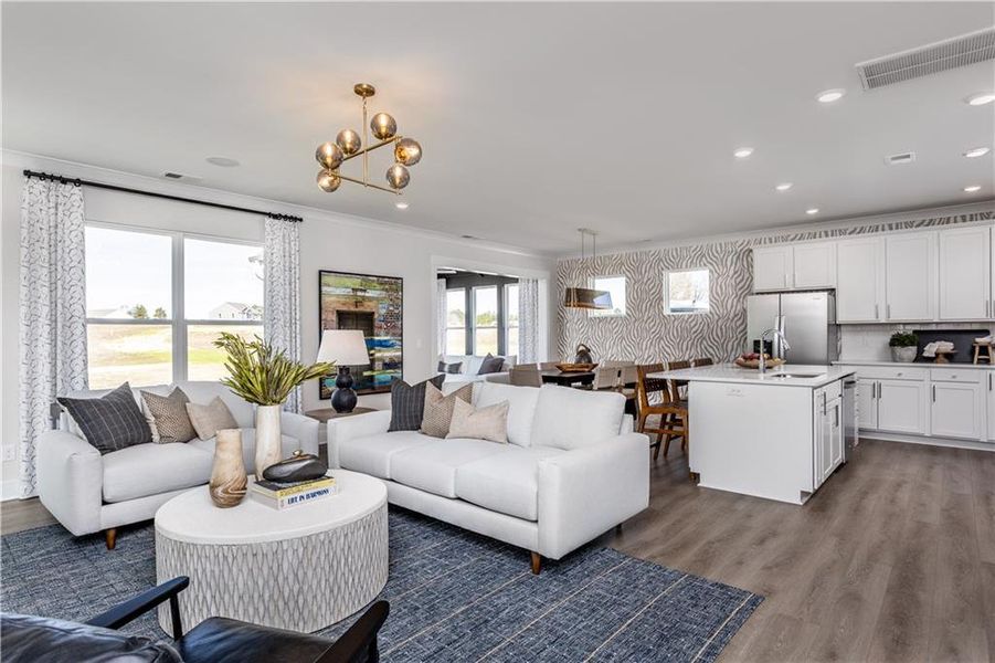 Furnished interior view inside a new home in , Cartersville (Image 15).