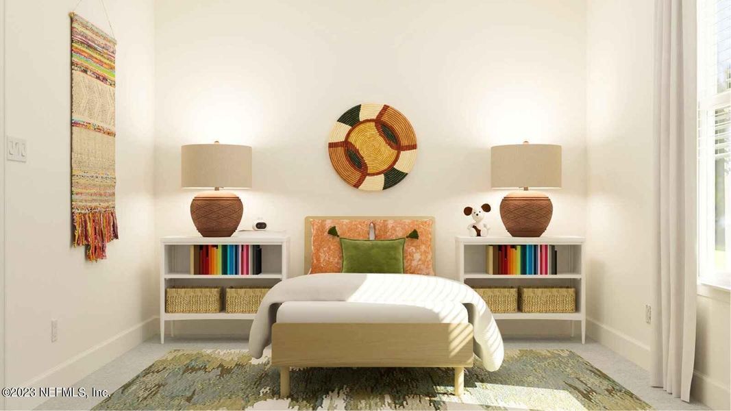 Furnished interior view inside a new home in Saddle Oaks: Saddle Oaks 60s, Jacksonville (Image 10).