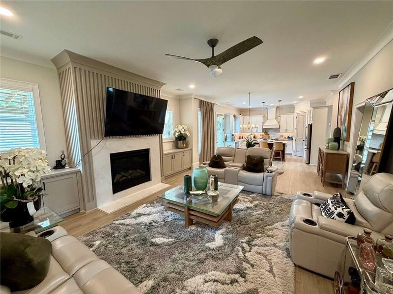 Furnished interior view inside a new home in , Marietta (Image 40).