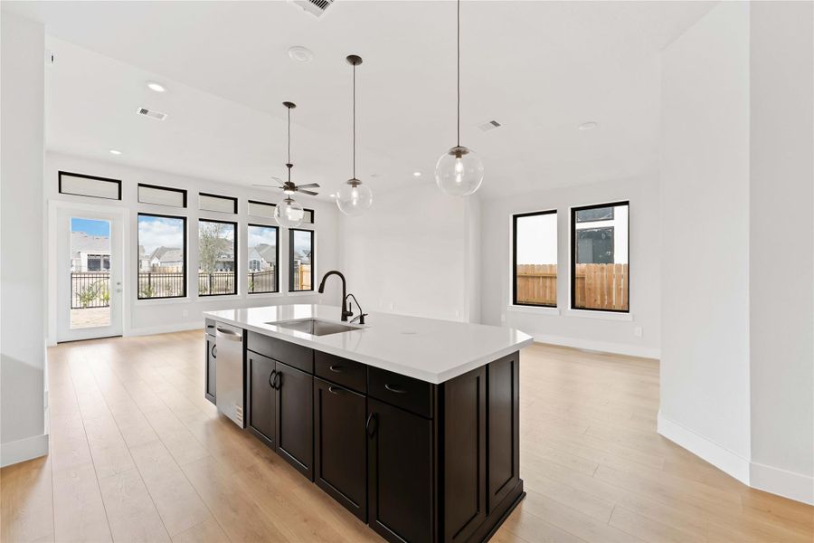 Furnished interior view inside a new home in Elyson, Katy (Image 6). Furnished interior view inside a new home in Elyson, Katy (Image 6).