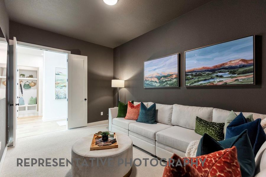 Furnished interior view inside a new home in Parkside On The River, Georgetown (Image 38). Furnished interior view inside a new home in Parkside On The River, Georgetown (Image 38).