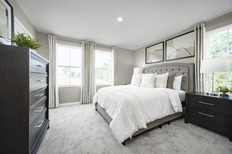 Representative furnished interior of a home built from the Spencer by Ryan Homes in Northerly, Charlotte (Image 16).