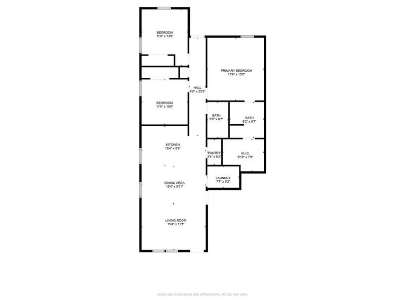 2D floor plan layout of this home in , Granbury, TX (Image 3). 2D floor plan layout of this home in , Granbury, TX (Image 3).