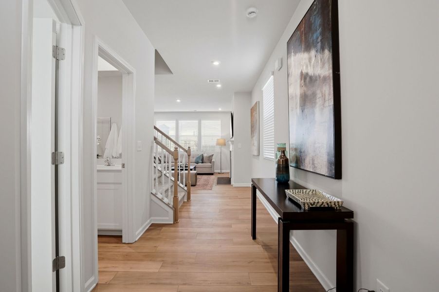 Furnished interior view inside a new home in Waxhaw Landing, Monroe (Image 6).
