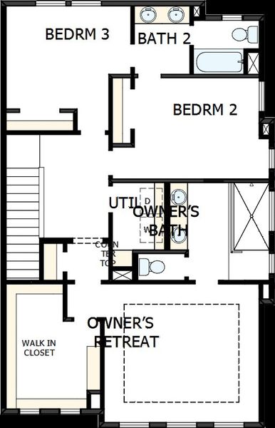 2D floor plan layout of this home in Painted Tree Woodland West – Village, McKinney, TX (Image 4). 2D floor plan layout of this home in Painted Tree Woodland West – Village, McKinney, TX (Image 4).