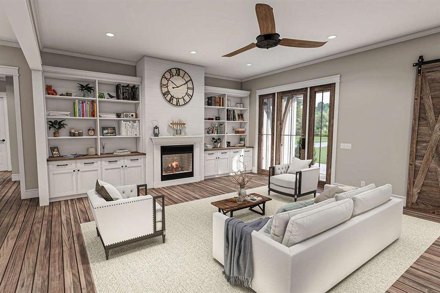 Furnished interior view inside a new home in Parallel Pastures, Poolville (Image 6). Furnished interior view inside a new home in Parallel Pastures, Poolville (Image 6).