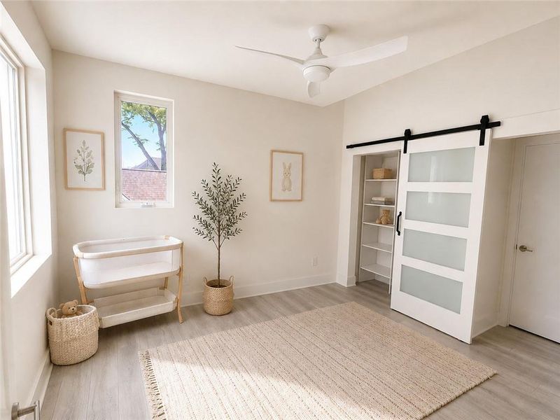 Furnished interior view inside a new home in , Atlanta (Image 12).