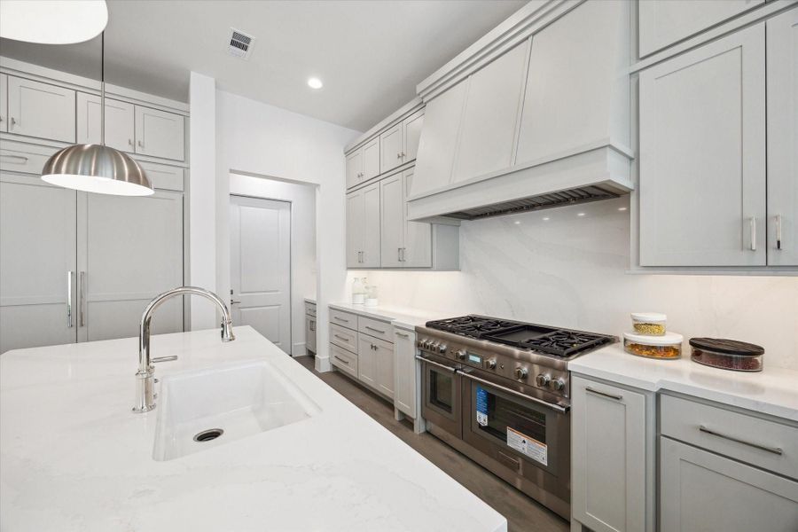 Kitchen features custom Benedettini cabinetry throughout. Kitchen features custom Benedettini cabinetry throughout.