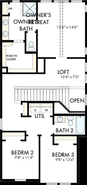 2D floor plan layout of this home in Double Creek Crossing, Round Rock, TX (Image 3). 2D floor plan layout of this home in Double Creek Crossing, Round Rock, TX (Image 3).