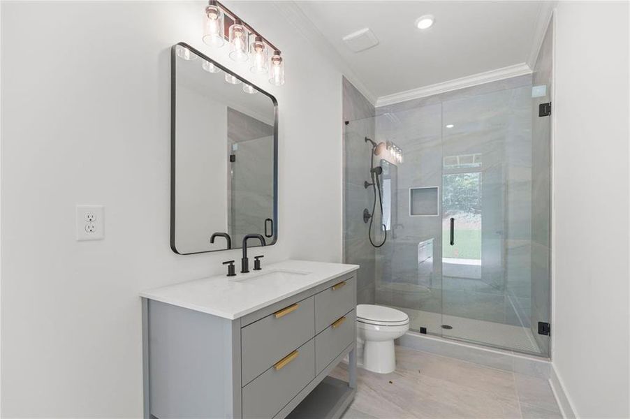 Furnished interior view inside a new home in , Marietta (Image 34).