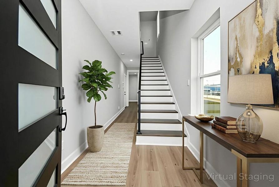 Furnished interior view inside a new home in , Houston (Image 10).