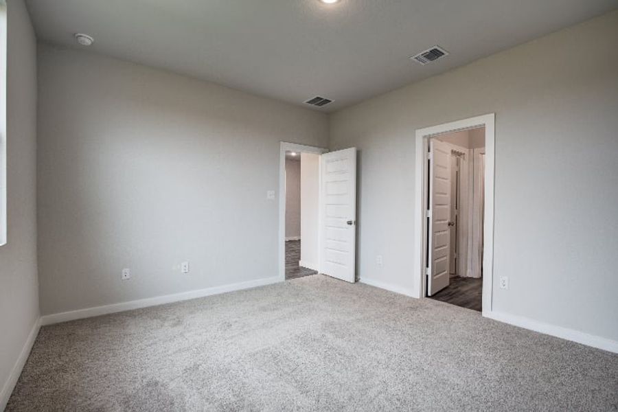 A room with white walls. A room with white walls.