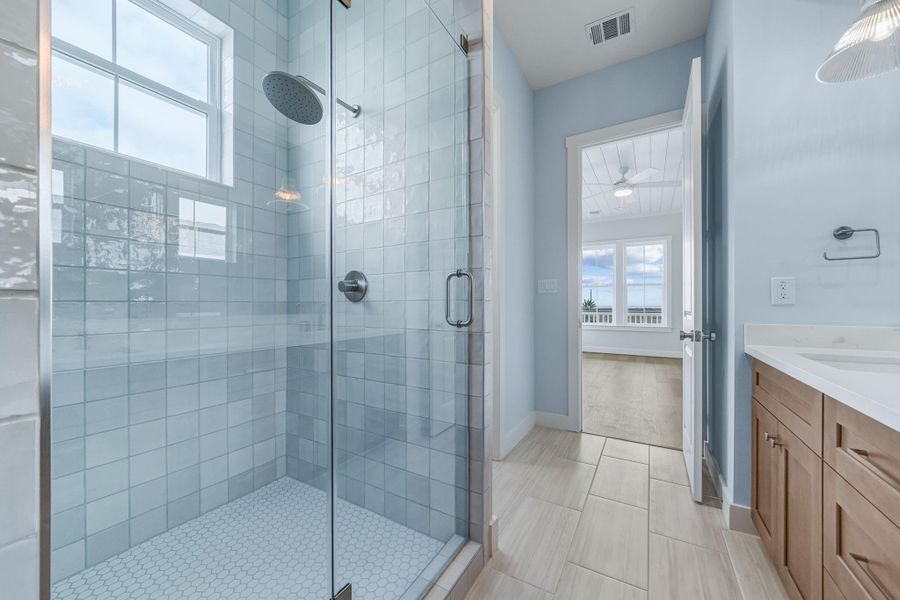 Furnished interior view inside a new home in , Galveston (Image 7).