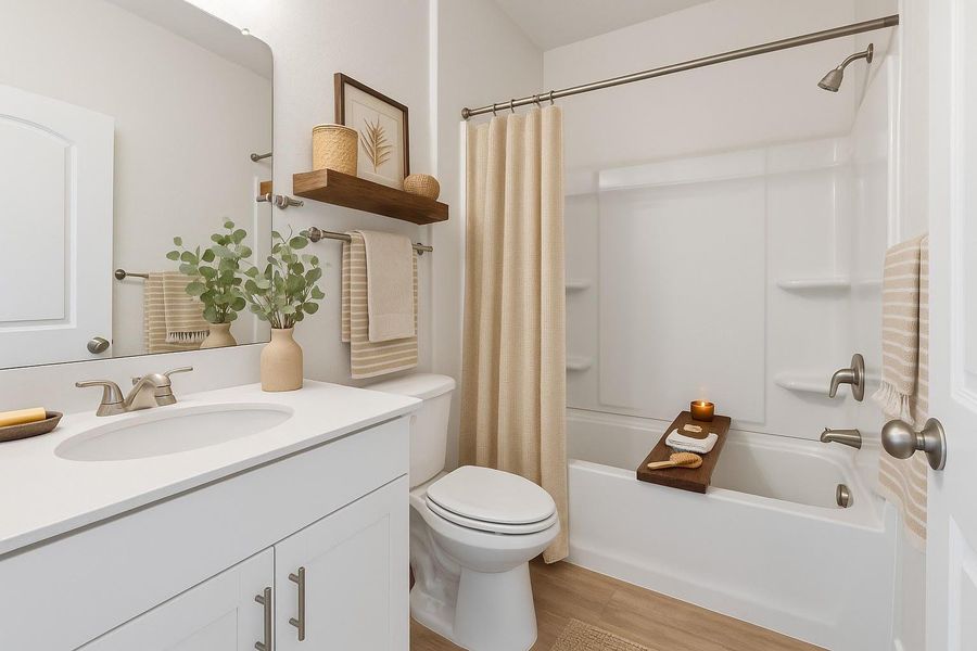 Furnished interior view inside a new home in Carlson Place, Georgetown (Image 16).