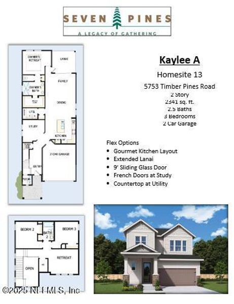 2D floor plan layout of this home in , Jacksonville, FL (Image 2).