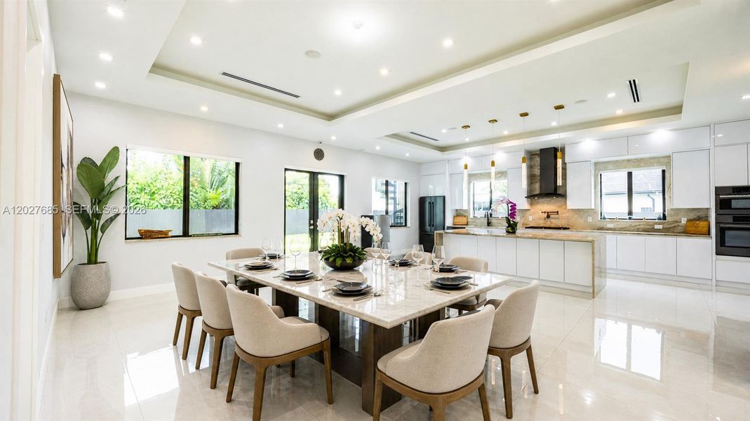 Furnished interior view inside a new home in , Miami (Image 5).