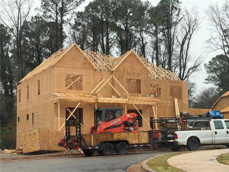 In-progress construction of a new home in , Atlanta, GA (Image 16).