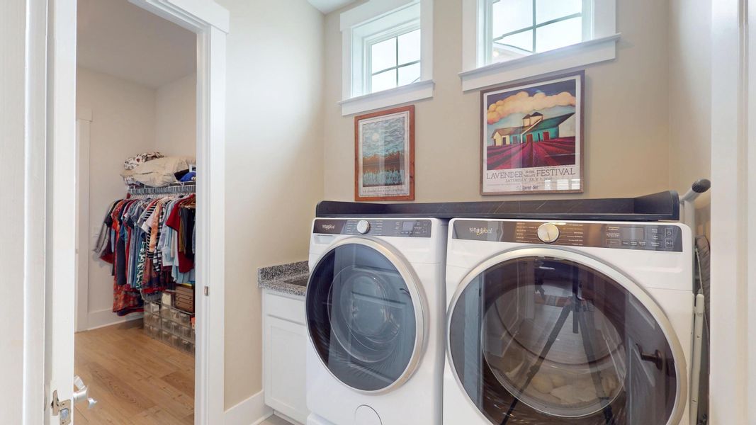 Furnished interior view inside a new home in Summerwind Crossing at Lakes of Cane Bay, Summerville (Image 52).
