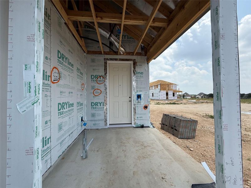In-progress construction of a new home in The Cottages at La Cima, San Marcos, TX (Image 15). In-progress construction of a new home in The Cottages at La Cima, San Marcos, TX (Image 15).