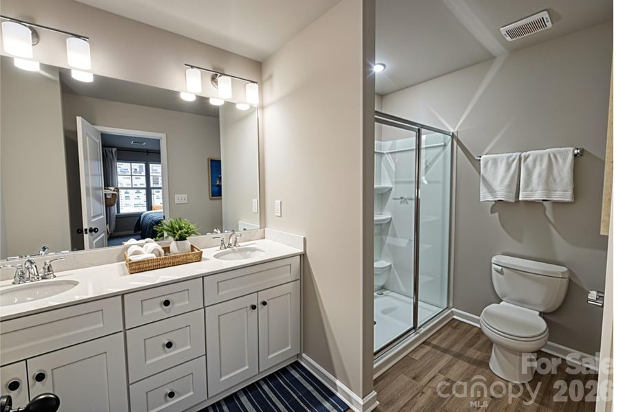 Furnished interior view inside a new home in , Charlotte (Image 17).